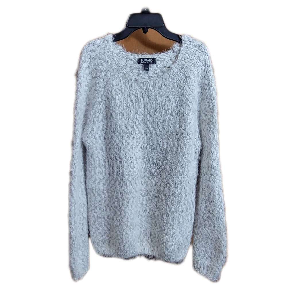 BUFFALO David Bitton womens medium fuzzy knit long sleeve sweater